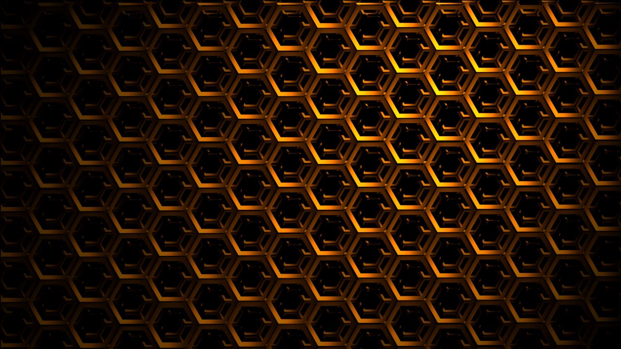 hexagons mesh dark image hd