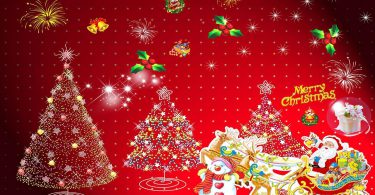 abstract style Merry Christmas Wallpaper