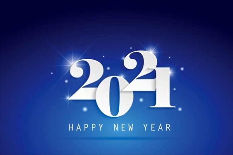 blue 3d Happy New Year 2021