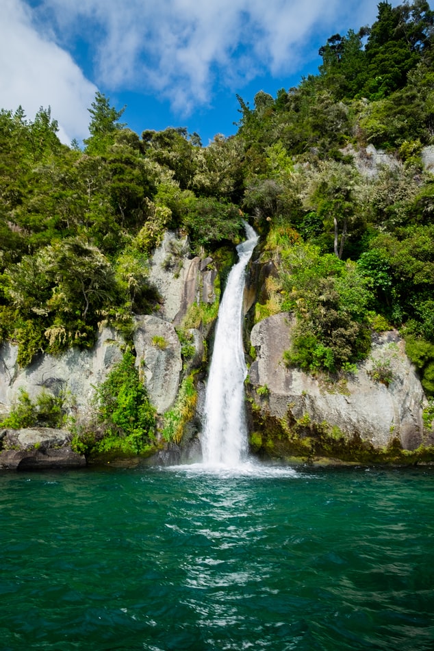 beautiful natural Waterfall Background