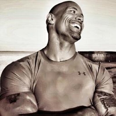 smiling face Dwayne Johnson image