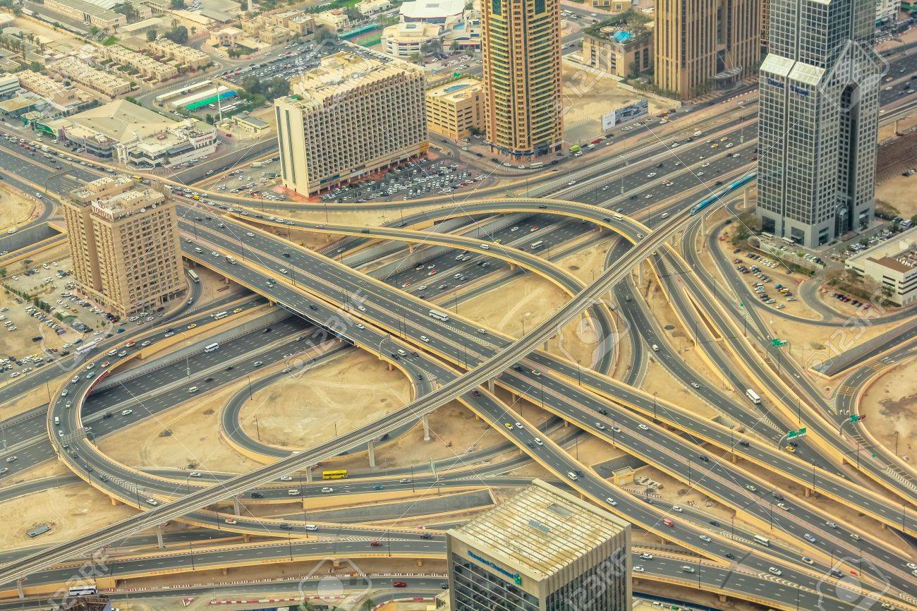 interchange Sheikh Zayed Road Highway imag