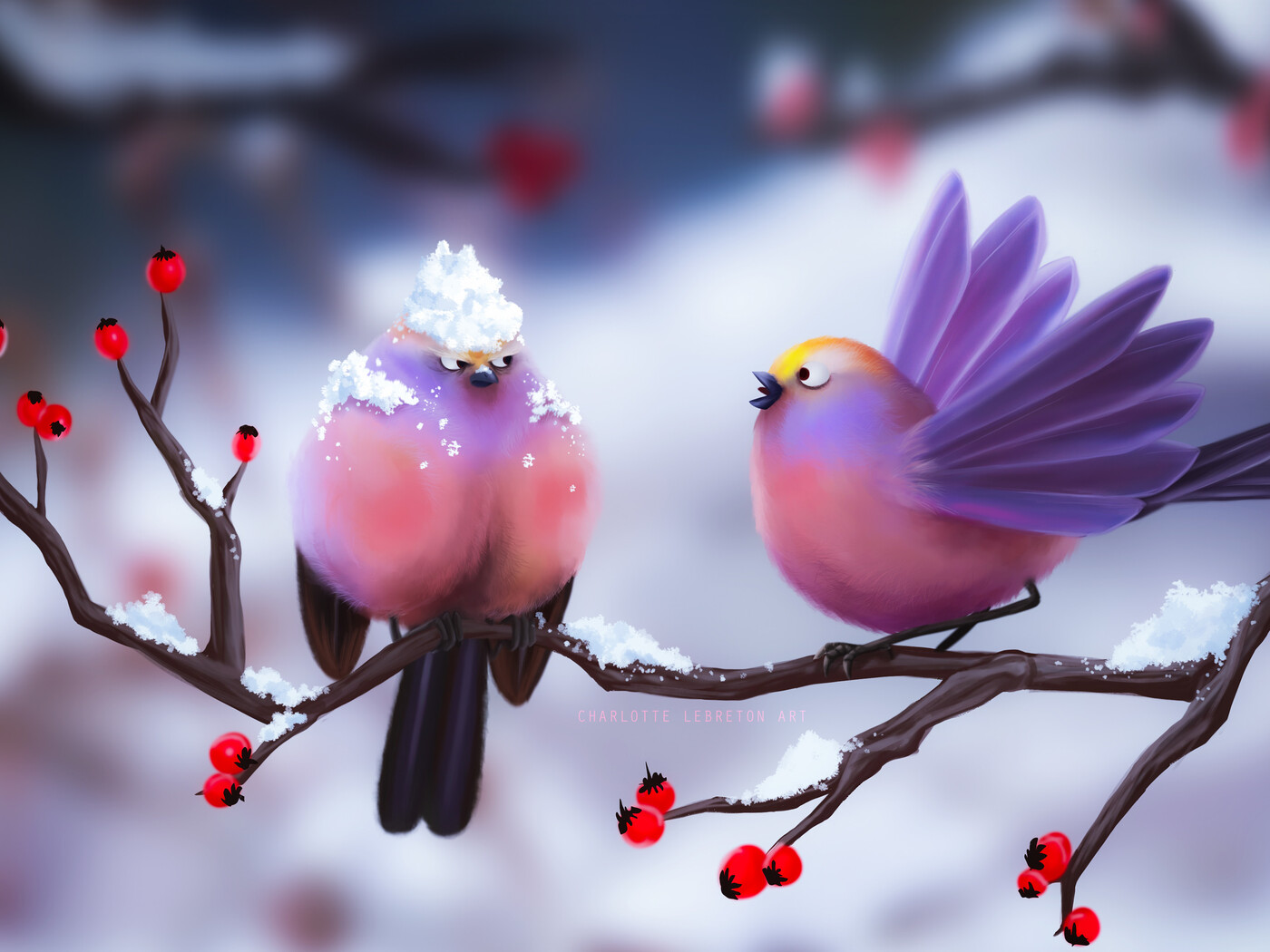 artwork Cute Birds image