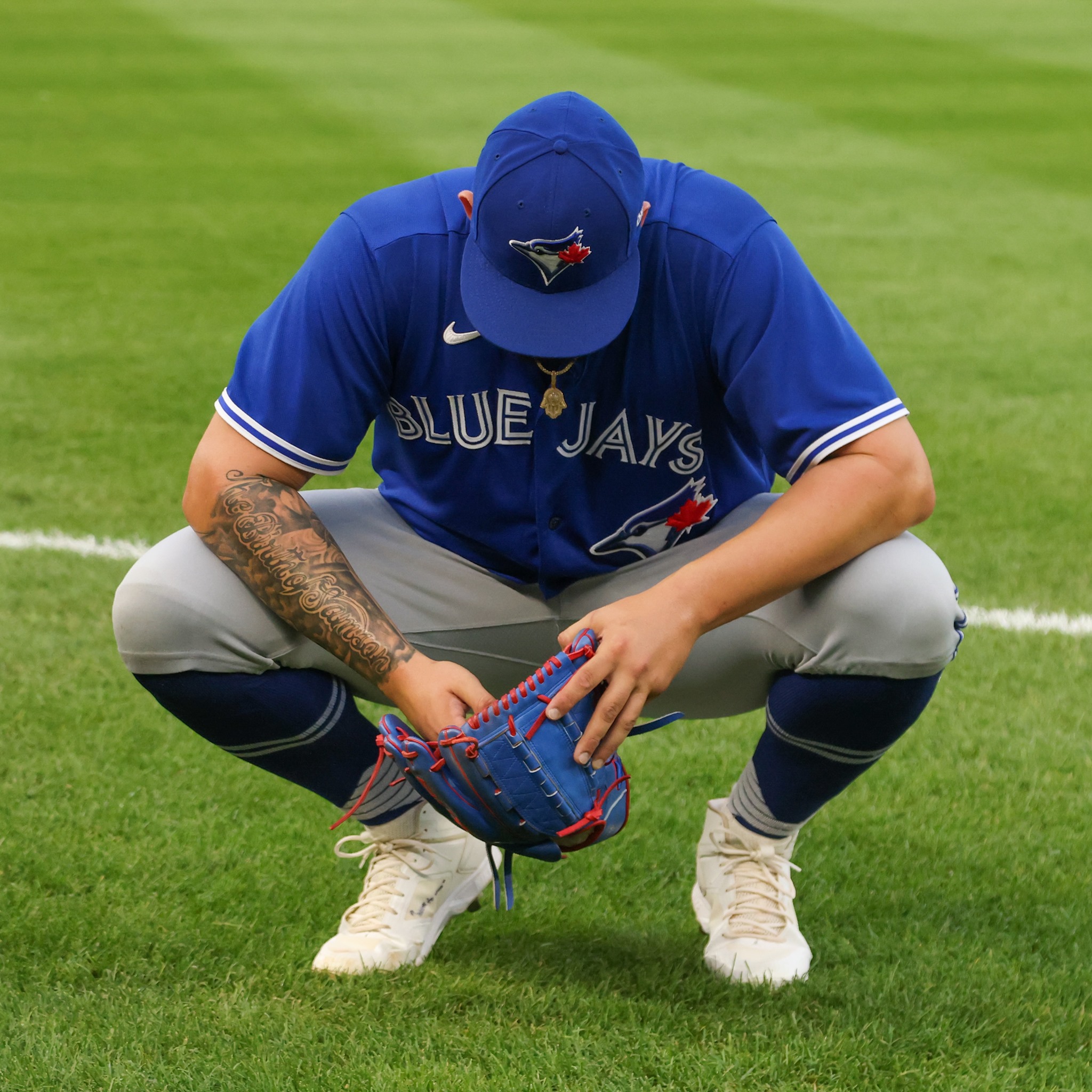 tattoos on arm Toronto Blue Jays