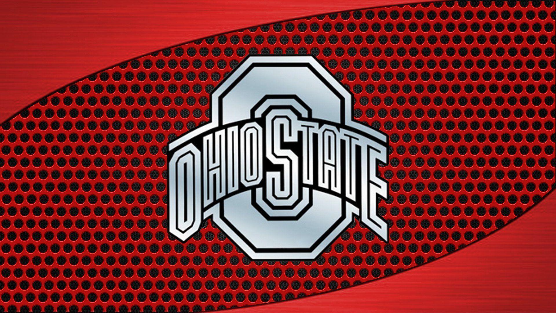 red background Ohio State Buckeyes