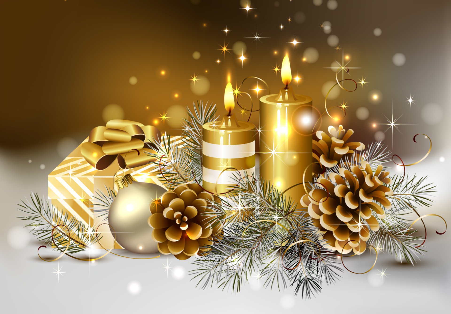 candle art Best Christmas Wallpapers