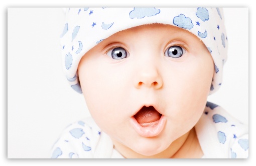 grey eyes for Happy Baby Wallpaper