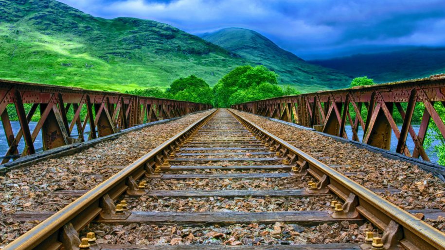 most popular natural Railway Track Wallpaper