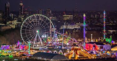 beautiful view Hyde Park Winter Wonderland