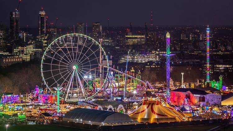 beautiful view Hyde Park Winter Wonderland