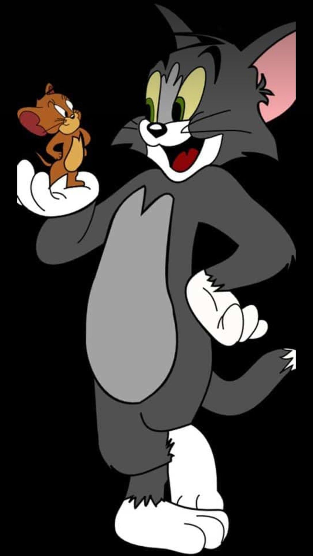 black Tom and Jerry Wallpaper