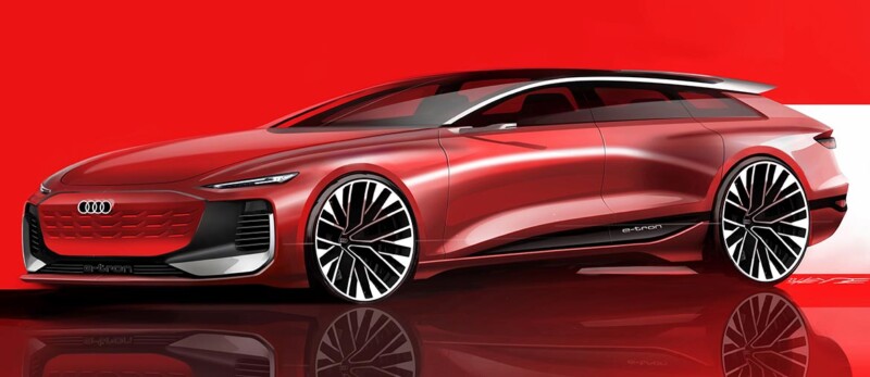 awesome Audi A6 Avant e-tron Concept