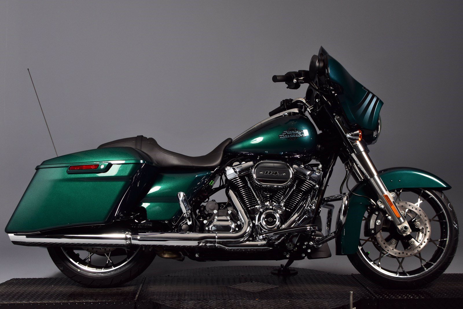 green Green Harley Davidson image