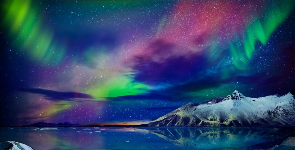 colorful sky Northern Lights image